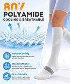 RUIXUE Compression Socks Women Men, All-Day Comfort 20-30mmHg Circulation Support for Nurse Travel Flying Daily Running Sports Use