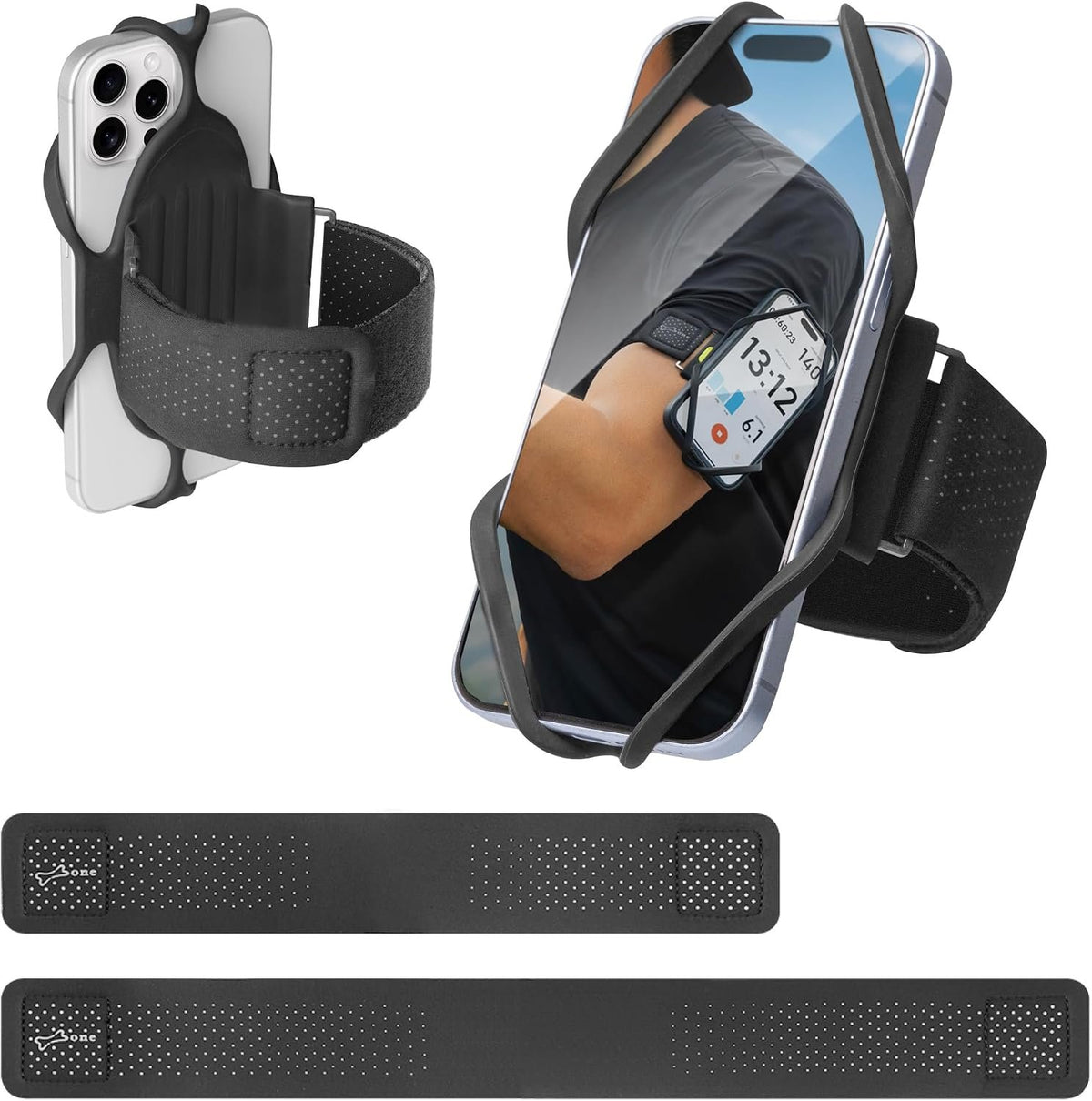 BONE Run Tie 3, Universal Running Phone Armband for 4.7"-7.2" Smartphones
