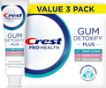 Crest Pro-Health Gum Detoxify Plus Toothpaste 4.5 oz Pack of 3 - Antibacterial Fluoride Toothpaste, Sensitivity Protection, Whitens Teeth, Anticavity, Plaque Control