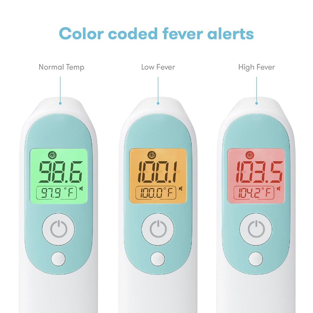Frida Baby 3-in-1 Infrared Thermometer for Ear, Forehead & Touchless | Fever Thermometer for Babies, Infants, Toddlers, Kids & Adults, Fast, Accurate & Reliable Readings