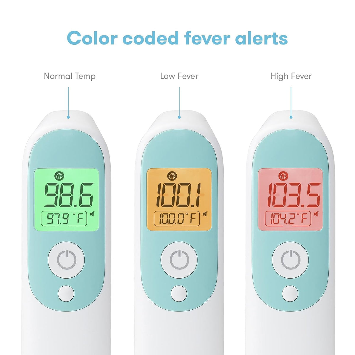 Frida Baby 3-in-1 Infrared Thermometer for Ear, Forehead & Touchless | Fever Thermometer for Babies, Infants, Toddlers, Kids & Adults, Fast, Accurate & Reliable Readings
