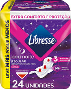 Libresse Sanitary Pads With Wings Overnight 24 pieces
