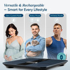 Etekcity Smart Scale for Body Weight and Fat, BMI, FSA Eligible, Black | HSA Eligible, Digital Scale for BMI, Muscle Mass and Body Composition, with Apple Health, TFT Display, Tempered Glass