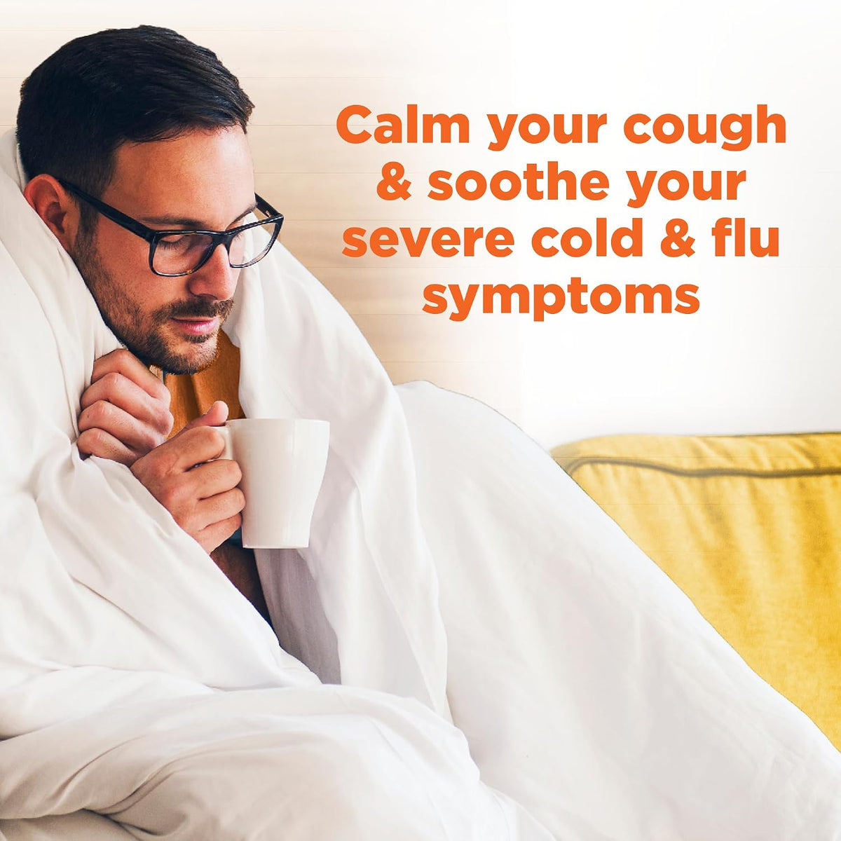 Amazon Basic Care Maximum Strength Daytime Honey Flavor Severe Cold and Flu Relief, Multi-Symptom, Non-Drowsy, Cough, Sore Throat, Nasal Congestion, Liquid Medicine, 12 fl oz (Pack of 1)