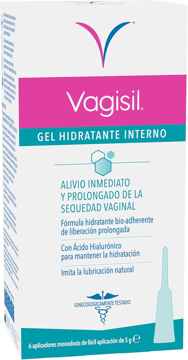 Vagisil Internal Vaginal Moisturizing Gel with Hyaluronic Acid with Single Dose Applicators, Immediate and Prolonged Hydration, Imitate Natural Lubrication 30g (6 x 5g)