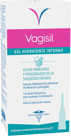 Vagisil Internal Vaginal Moisturizing Gel with Hyaluronic Acid with Single Dose Applicators, Immediate and Prolonged Hydration, Imitate Natural Lubrication 30g (6 x 5g)