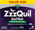ZzzQuil, Ultra, Sleep Aid, Doxylamine Succinate 25mg, Sleep Aids for Adults, Nighttime Sleep Aid, 48 Count