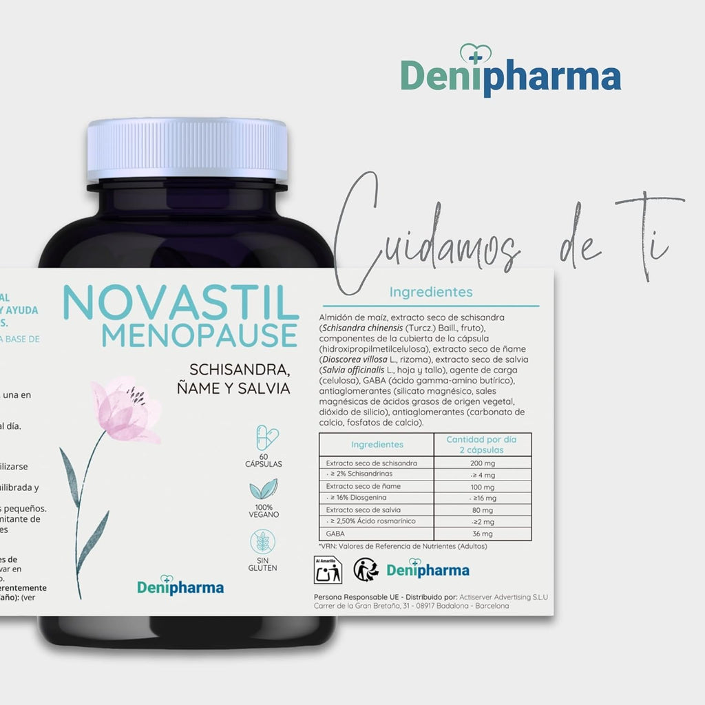 Novastil Menopause - Relief of Hot Flashes and Night Sweats, Hormonal Balance, Mood, Reduces Irritability, Mood Swings & Fatigue | DENIPHARMA