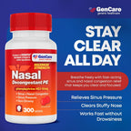 GenCare Phenylephrine HCl 10mg PE Nasal Decongestant, 300 Tablets