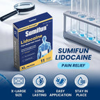 Sumifun 4% Lidocaine XL Pain Patches 18 Counts | Extra Large 4.72"x7.87" for Full Back & Thigh Coverage, Maximum Strength OTC Numbing, 8-Hour Medical Adhesion