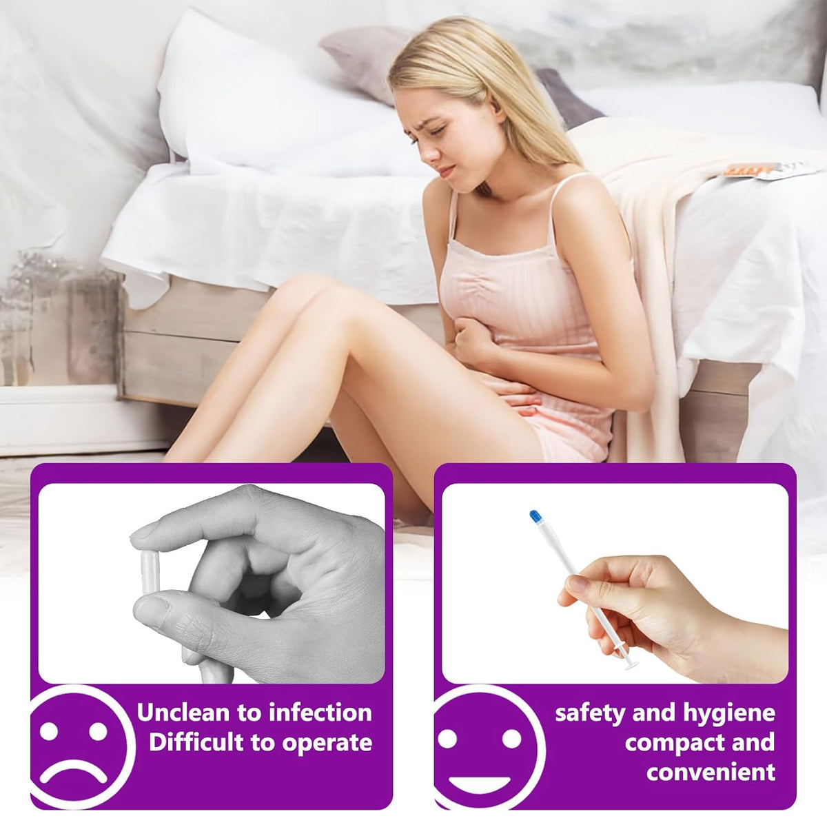 44 Pieces Disposable Lubricant Applicator, Personal Lubricant Applicators, Disposable Vaginal Applicators Injector Syringe for Vaginal for Most Suppositories