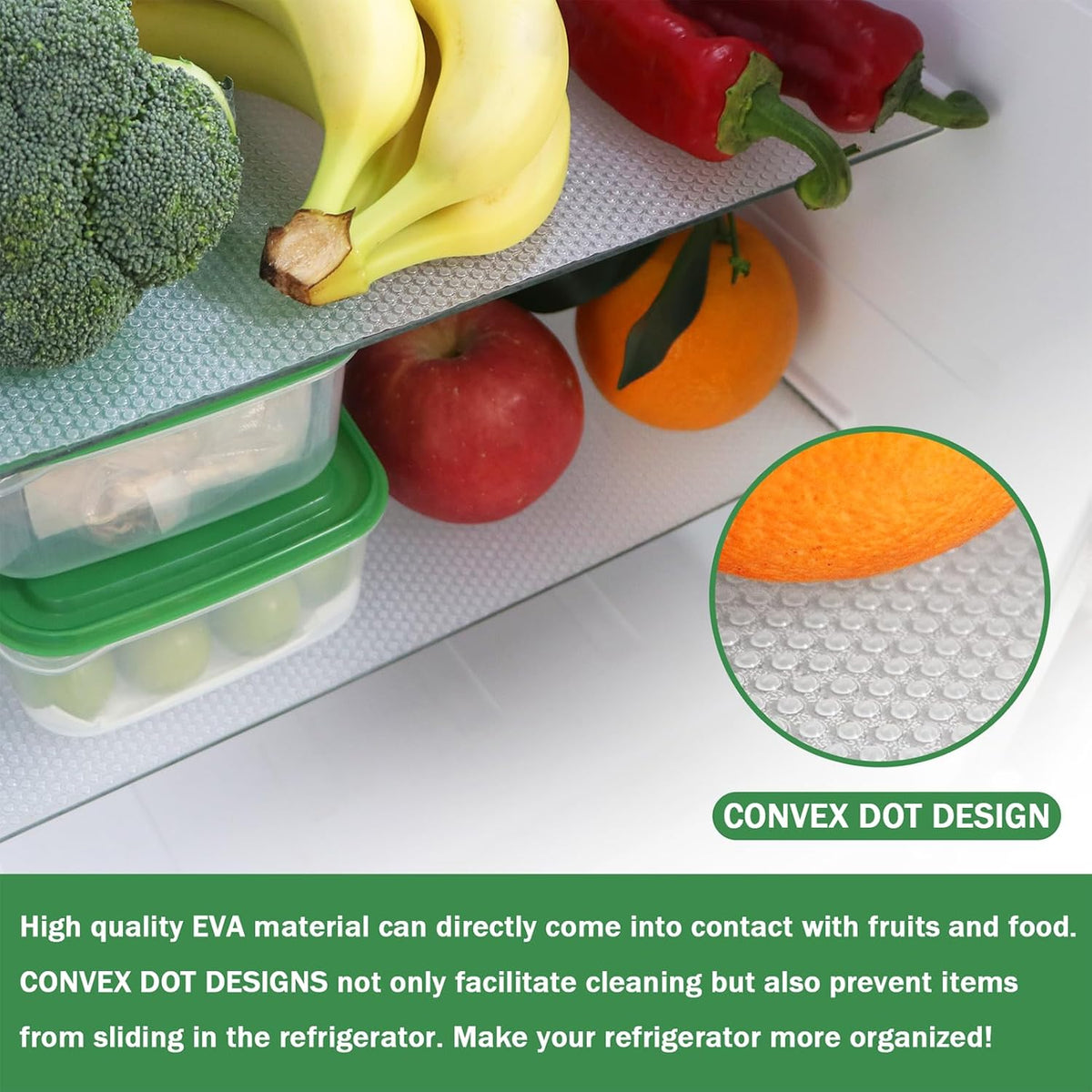 Shelf Liner Non Adhesive Cabinet Liners Washable EVA Plastic Drawer Liner Cupboard Pad for Kitchen Pantry Sink (60 * 500cm)