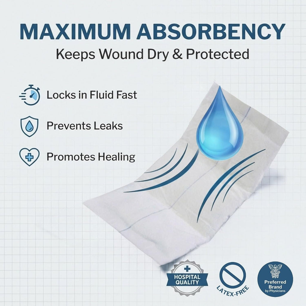 McKesson Sterile Abdominal- ABD Pads, 5 x 9 in
