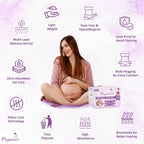 Pregawear Maternity Panty| Disposable Period Panties| Postpartum Underwear| Heavy Flow & Rash Free Periods| Leak Proof Pads After Delivery| Overnight Protection|Toxic Free (Pack of 5 - XXL)