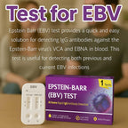EBV at-Home Test Kit | Detects IgG Response to VCA & EBNA | 15-Minute Rapid Result | Easy Fingerstick Sample