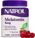 Natrol Melatonin 5 mg Gummies, Sleep Support for Adults, 90 Count | Supplement to Fall Asleep Faster & Stay Asleep Longer, Wake Up Refreshed, 100% Drug-Free, Strawberry-flavored, 90 Day Supply
