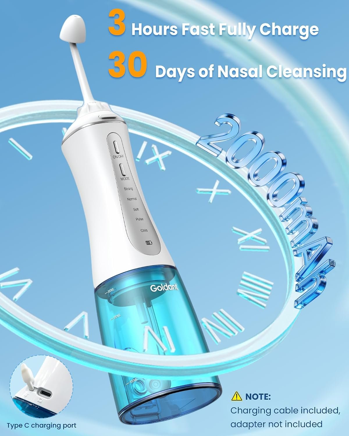 350ML Nasal Irrigation System, Neti Pot Sinus Rinse Kit