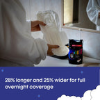 U BY KOTEX Extra Overnight Ultimate Pads with Wings 24 Count (4 x 12 Pack)