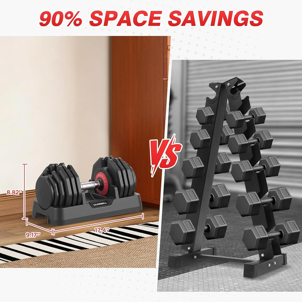 Adjustable Dumbbells Set for Home Gym