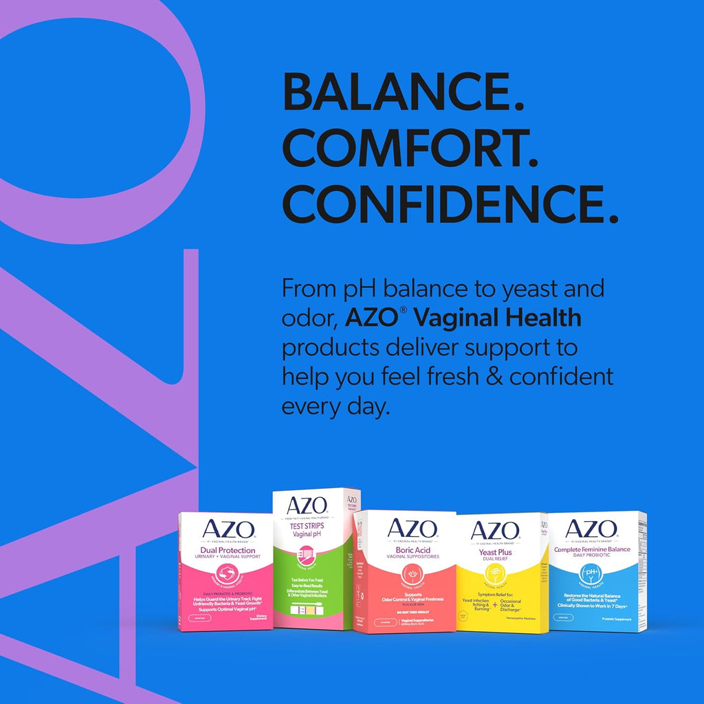 AZO Complete Feminine Balance Daily Probiotics for Women | 60 Count | Clinically Proven to Help Protect Vaginal Health | Clinically Shown to Work in 7 Days