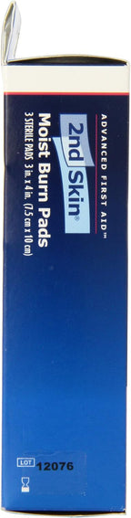 Spenco 2nd Skin Moist Burn Pads, Large (3 x 4 Inches), 3-Count