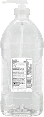 Amazon Basics Hand Sanitizer, Original Scent, Contains 62% Ethyl Alcohol, Moisturizing Formula, 67.60 fl oz, Pack of 1 (Previously Solimo)