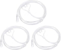 3 Pack 4Ft Oxygen Nasal Cannula，High Flow Lightweight, Transparent | Curved Nose Piece, High Flow, Lightweight, Transparent