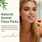 Floss Picks Dental Flossers Biodegradable Wooden Eco Friendly | Compostable Tooth Sticks Grin Glide Tools for Adults Teeth Cleaning