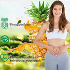 Premium Feminine Balance Gummies - for Women’s Health & Wellness - Immune Support - Vegan, Gluten-Free & Halal - Hawaiian Pineapple - 60 Gummies - 30 Servings