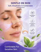 Extra Strength Nasal Strips for Snoring and Nasal Congestion Relief,Drug-Free Breath Better Nose Strips with Strong Adhesive,50% Stronger Lift,Clear Comfortable Design for Sensitive Skin,60 PCS