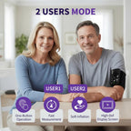 Wireless Blood Pressure Monitor Upper Arm Bluetooth Blood Pressure Machine, Ultralight Portable Rechargeable Blood Pressure Monitor, App Enabled iOS/Android BP Machine Cuff