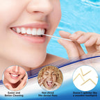 DanTicy Brushpicks Interdental Toothpicks,Soft Bristle Dental Floss Picks Toothpicks,Helps Removes Plaque and Debris Between Your Teeth 900PCS (Pack of 3)