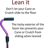 Cane Holder Clip for Walkers, Rollators & Wheelchairs, 3-Pack