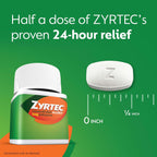 Zyrtec 24-Hour Allergy Relief Tablets, 5 mg Cetirizine HCl, 35 ct | Indoor & Outdoor Adult Allergy Medicine, Low Dose, Relief from Runny Nose, Sneezing, Itchy Eyes, plus Dust Mold & Pet Dander