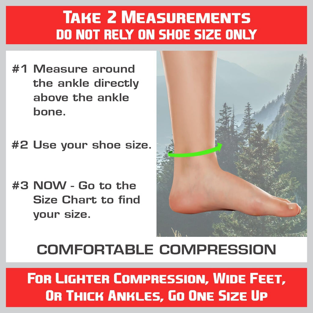 TechWare Pro Plantar Fasciitis Socks - Ankle Compression Socks for Women & Men. Achilles Tendonitis Brace & Foot Arch Support