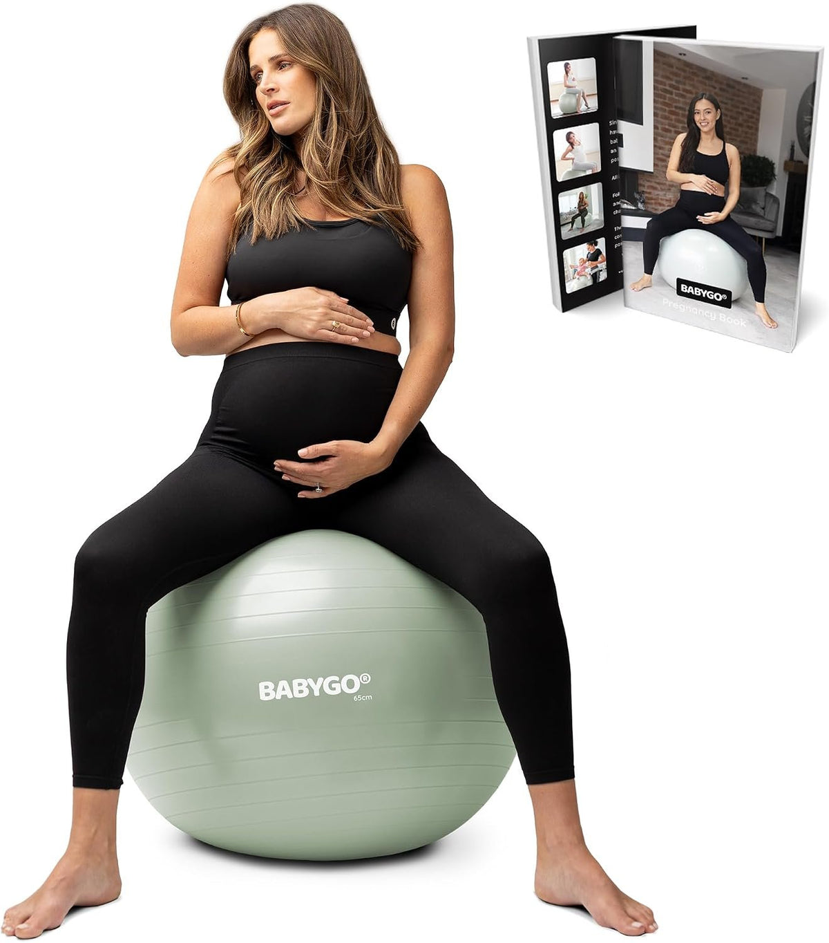 BABYGO Birthing Ball, Pregnancy & Labor, Award Winning Book