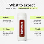 Graymatter Cognitive Support Powder, Strawberry Lemon, 40 Servings | Bright Mind brain health formula in convenient powder form for daily mental clarity and cognitive wellness