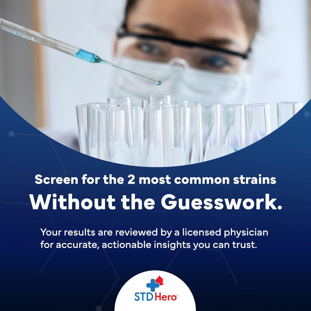 at-Home HSV Test Kit – Health Screening Kit for Men & Women – Discreet Sample Collection – Easy-to-Use Home Testing Kit with Secure Online Results and Lab Processing