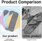 6 Pack Washable Sanitary Pads Reusable Cotton Cloth Pads for All Women