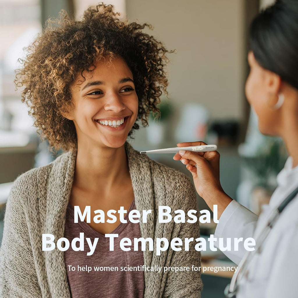 Boncare Rechargeable Digital Basal Thermometer for Adults, Kids & Baby
