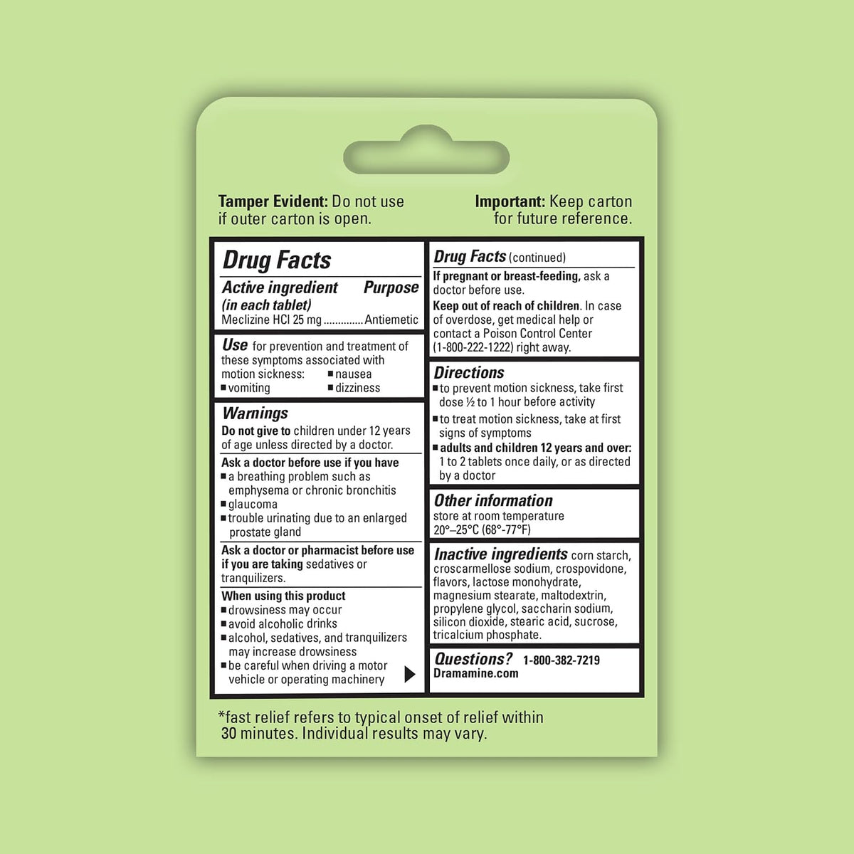 Dramamine Nausea Relief, Raspberry Cream Flavored Chewable, 12 Count