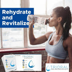TRIORAL Electrolyte Powder Oral Rehydration Salts, 50 Drink Packets | Unflavored Formula, Single Serve Packets, Sodium and Potassium Blend, Travel Ready, Workout Hydration, Daily Drink Mix