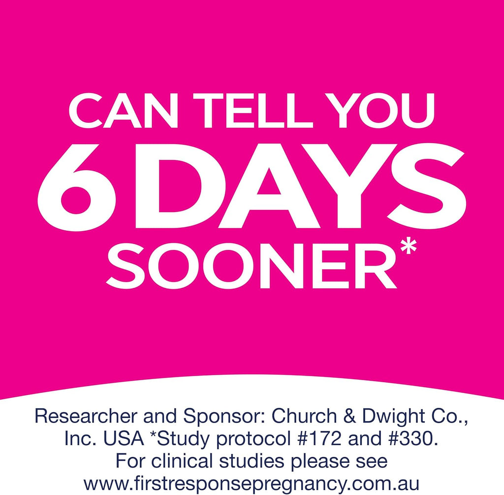 First Response Early Detection Pregnancy Tests, 7pk - Over 99% Accurate, Fast Results, Easy To Use, Detects Low hCG Levels, Detects 6 Days Early, Convenient Testing Any Time Of The Day