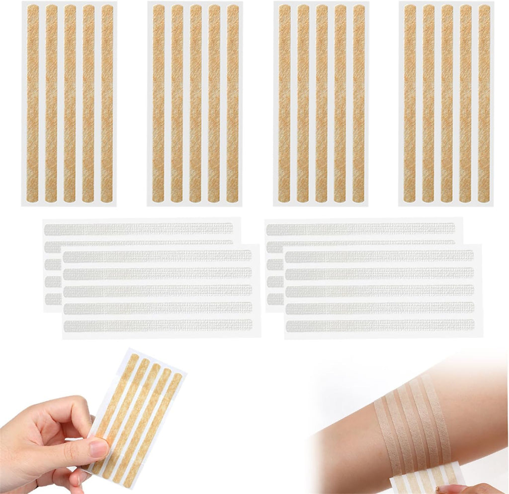 Sterile Strip 40 Strips Wound Closures 1/4" x 4" Adhesive Skin Closure for Closing Minor Cuts Wounds