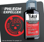 TUKOL Max Action Severe, Cough and Congestion Medicine for Adults, 6 Fl Oz | Expectorant Cough Syrup, DM Cough Syrup, Dry Cough Cold and Sore Throat Medicine, Chest Decongestant, 12+ Years