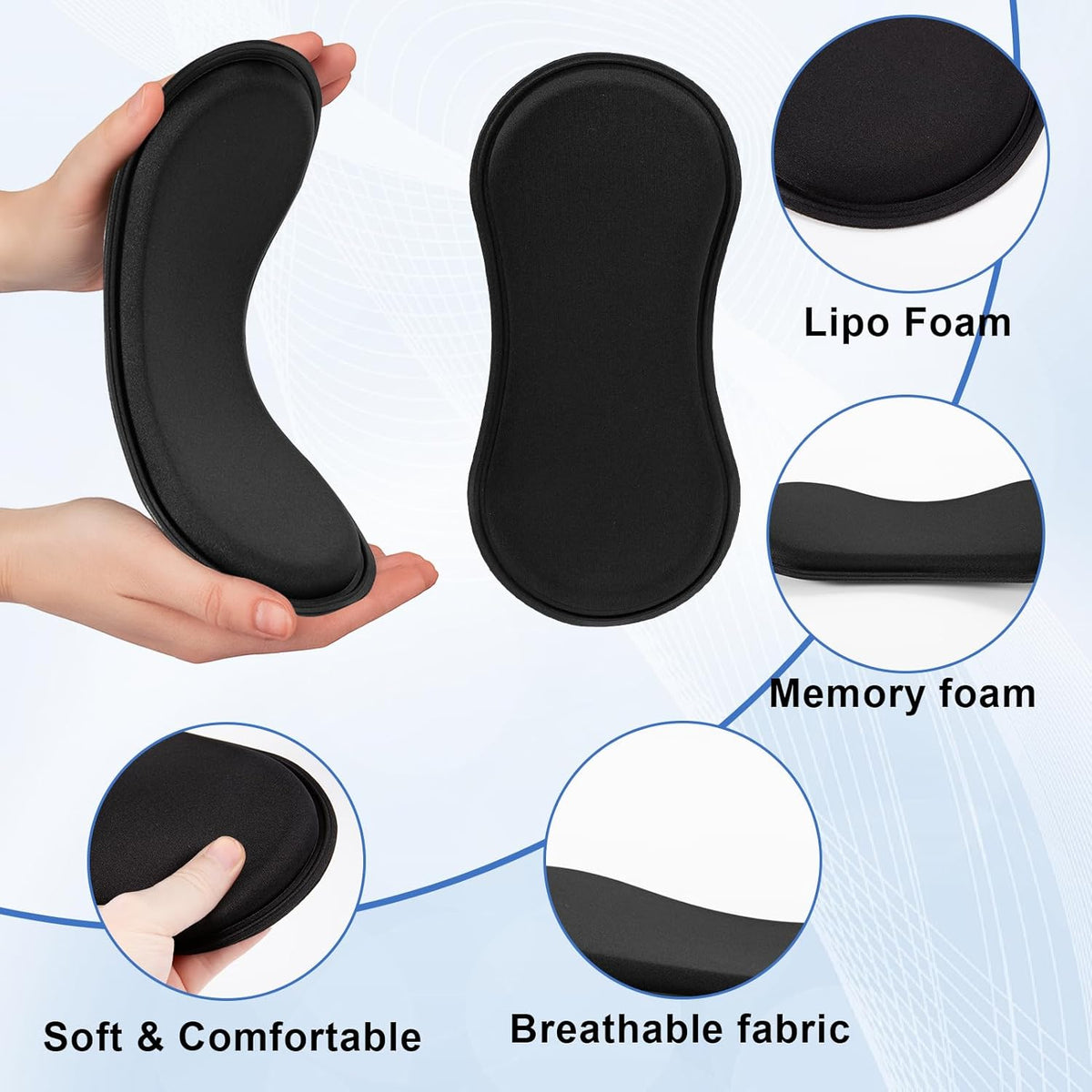 2 PCS Abdominal Compression Table, Postoperative Foam Pads For Liposuction, Abdominal Board Post Liposuction, Side Tables For Surgery Recovery And Liposuction