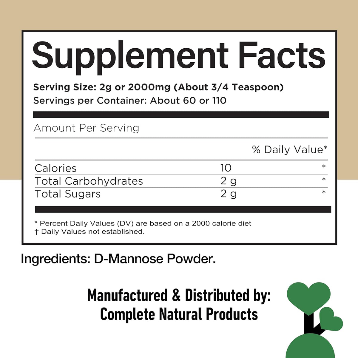 D Mannose Powder Supplement 8oz - Powder D Mannose for Urinary Tract & Bladder Health Support, Bulk Easy Mix Formula, 115 Servings, No Fillers, Non GMO & Gluten Free Support, Kosher Certified Made USA