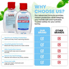 Latalia Mini Hand Sanitizer Travel Size - 80% Alcohol Fragrance Free Gel | 55ml Small Hand Sanitizer Pack of 96 Infused with Hydrating Glycerin & Hydrogen Peroxide - Rinse-Free, Non-Sticky
