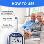 Glucose Test Strips 100 Count Blood Sugar Test Strip Used with Pro Comfort Glucose Monitor Only No Coding Design