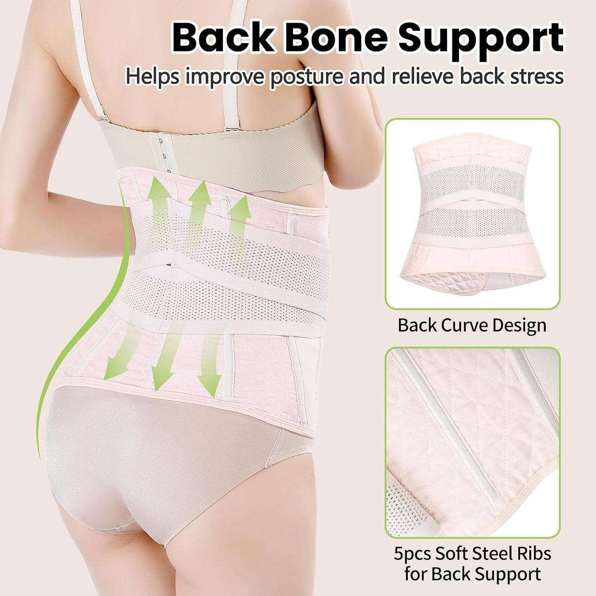 Postpartum Girdle C-Section Recovery Belt Belly Wrap Belly Band | Postpartum Belly Band Post Surgery Pregnancy Belly Support Band Abdominal Binder Shapewear Back Support